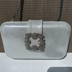 Silver Metallic Shoulder Bag